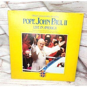 Rare Vintage Pope John Paul 2 Live In America 12" LP 1979 Historical Record